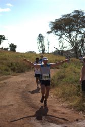 Na trasie Lewa Safaricom Marathon 2010 r