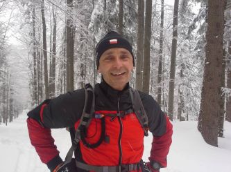 Na zimowym szlaku biegowym-Zawoja 2015