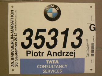 Numer Piotra w Berlin Marathon 2102