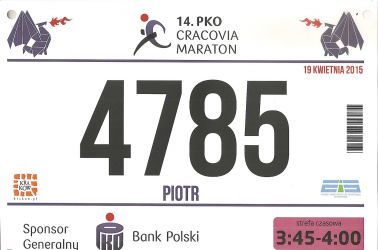 Numer Cracovia Marathon 2015