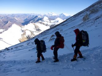 Sprowadzanie niewidomego Łukasz z Aconcaqua- 2011 r