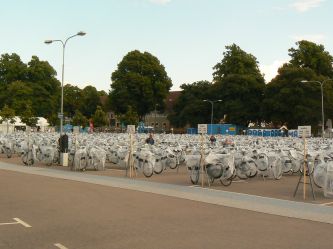 1700 rowerów na placu zawodów Ironman w Kalmar
