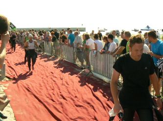 Po wyścigu pływackim - Gdynia 70.3 Triathlon - 2013 r.