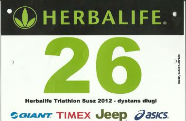 nr startowy Herbalife Susz Triathlon 2012