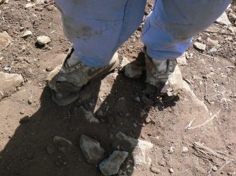 Buty afrykańskiego dziecka