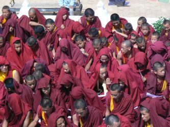 Morze tybetańskich mnichów-Kathmandu 2006 r